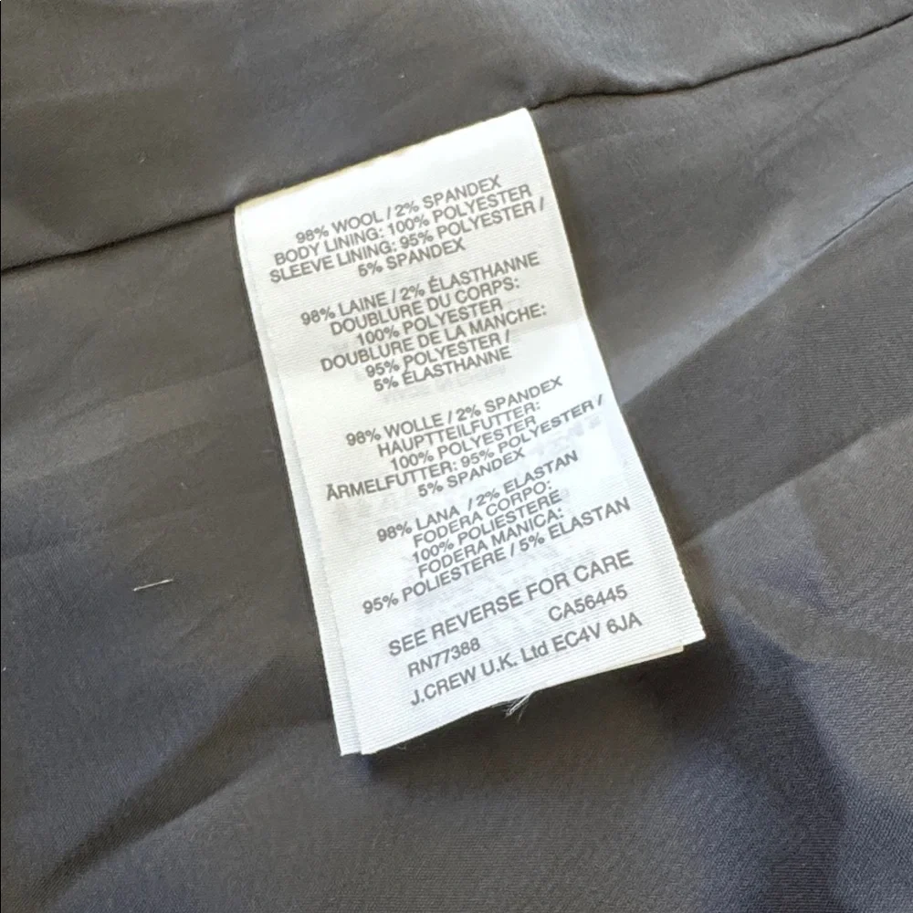 J.Crew classic regent blazer EUC
